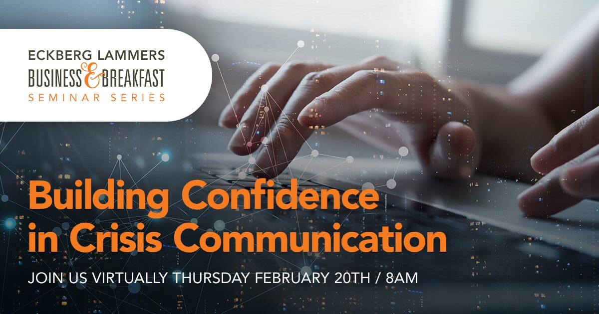 Business & Breakfast: Building Confidence in Crisis Communication